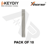 Key Blade: 71# - Hu100 Gm High Security Blade For Xhorse & Keydiy Universal Remotes (Pack Of 10X)