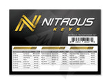 Nitrous Keys - Complete Mfk Set (Heads Blades And Transponder Chips)
