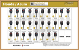 Nitrous Keys - Honda/acura Remotes Starter Bundle (28 Pieces)